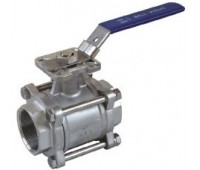 Ball Valve 3-PC With Mounting Pad