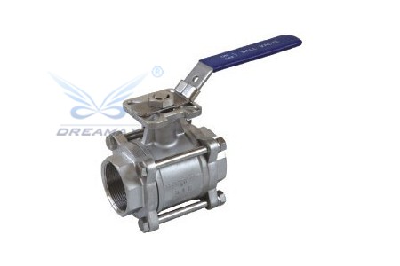 Ball Valve 3-PC With Mounting Pad