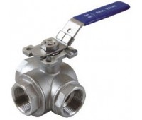 3 Way Ball Valve With Mounting Pad