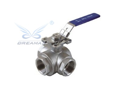 3 Way Ball Valve With Mounting Pad